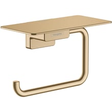 hansgrohe AddStoris Toilet Roll Holder with Shelf - Brushed Bronze Price Comparisons | Compare The Build
