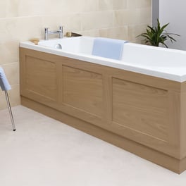 Ceramica Oak Bath Panel 1700mm