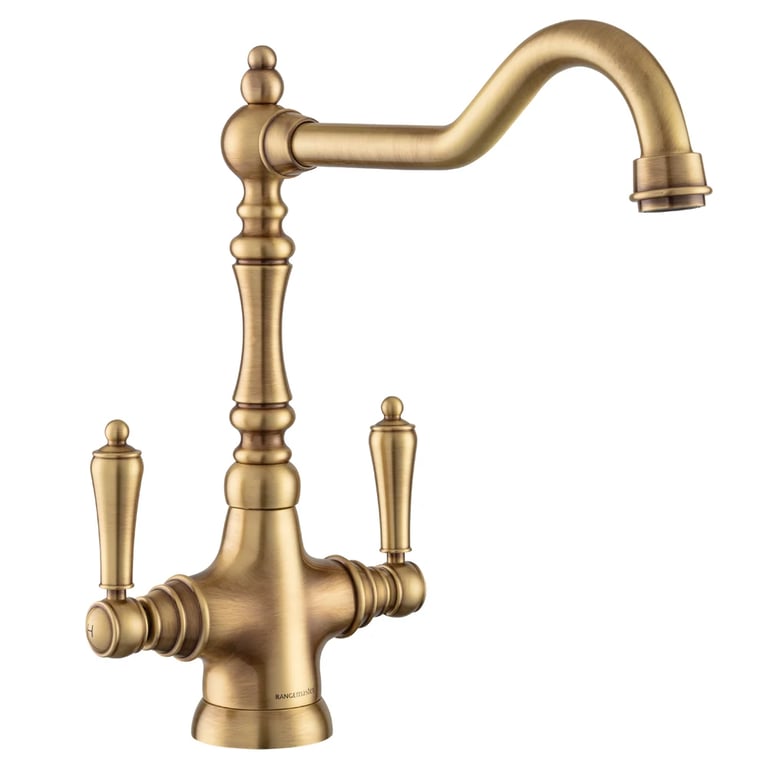 Rangemaster Waverley Traditional Kitchen Tap Brass TWAVDLAB
