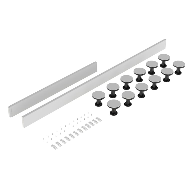 Hudson Reed Raised Shower Tray Riser Kit - White 1300-1800mm