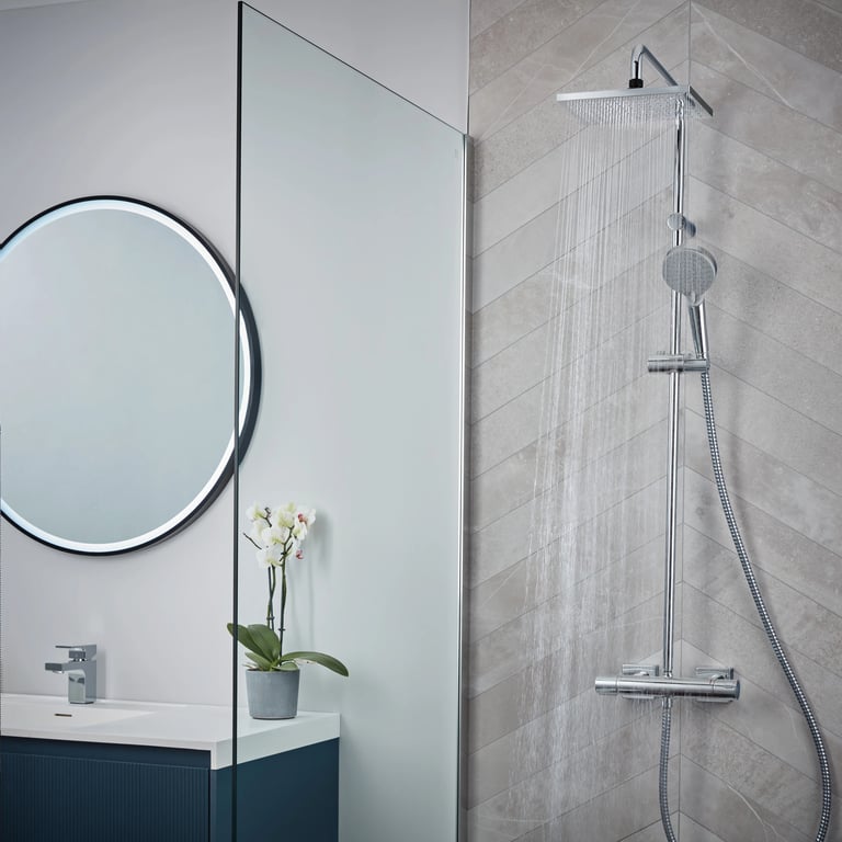 hansgrohe Vernis Shape 230 Dual Head Bar Mixer Shower 26286000