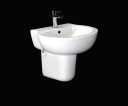 Monaco Cloakroom Suite with Semi Pedestal