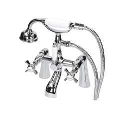 Park Lane Worcester Mono Basin Mixer Tap and Bath Shower Mixer Tap Set