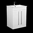 Arles L Shape Bathroom Suite Left Hand - Including 600mm Vanity Unit, Taps, Waste, Shower & Screen