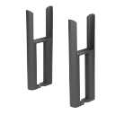 DuraTherm Anthracite Legs for Traditional Radiator - Triple Bar