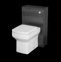 Aurora Charcoal Grey Concealed Cistern Unit & Royan Toilet - 500mm Width (215mm Depth)