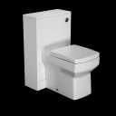 Artis White Gloss Concealed Cistern Unit & Royan Toilet - 500mm Width