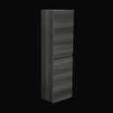 Artis Charcoal Grey Wall Hung Tall Bathroom Cabinet 1200 x 350mm