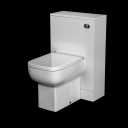 Artis White Gloss Concealed Cistern Unit With Amelie Toilet - 500mm Width (215 Depth)