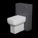 Artis Grey Gloss Concealed Cistern Unit With Amelie Toilet - 500mm Width (215 Depth)