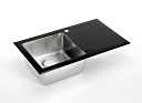 Sauber 1.0 Bowl Kitchen Sink with Glass Surround and Drainer