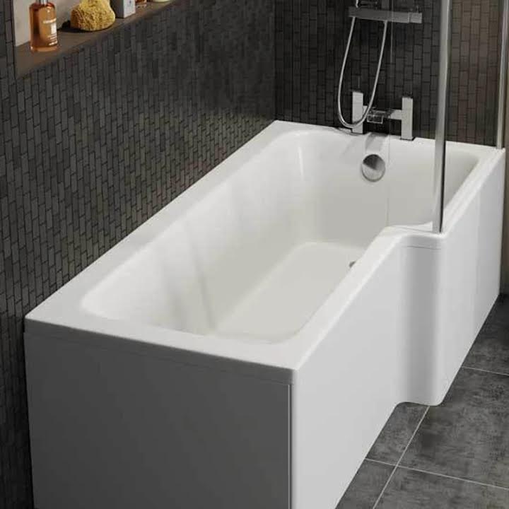 Ceramica L Shaped Shower Bath Bundle 1500mm Right Hand - Including ...