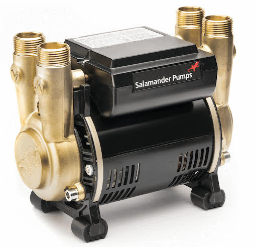Salamander 2.0 Bar Twin Impeller Positive Head Shower Pump - CTFORCE20PT