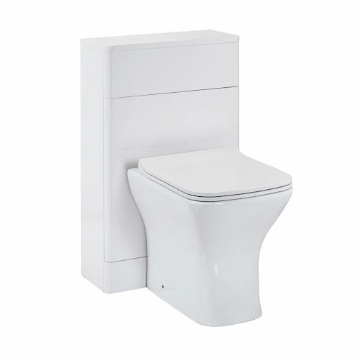 Scudo Rossini Gloss White Back To Wall Toilet Unit Only 500mm