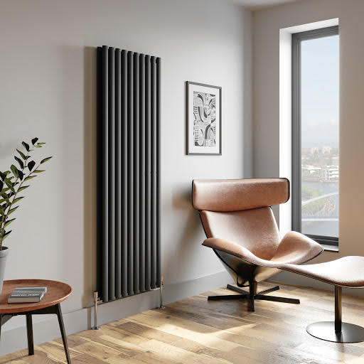 DuraTherm Vertical Designer Radiator - 1800 x 600mm Anthracite Grey