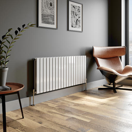 DuraTherm Horizontal Double Flat Panel Designer Radiator - 600 x 1440mm White