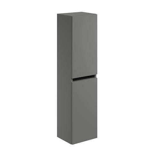 Scudo Aubrey Dust Grey Tall Bathroom Storage Cabinet 1200 x 300mm