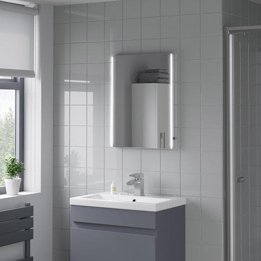 Artis Umbra LED Bathroom Mirror with Demister Pad 450 x 600mm - Mains Power