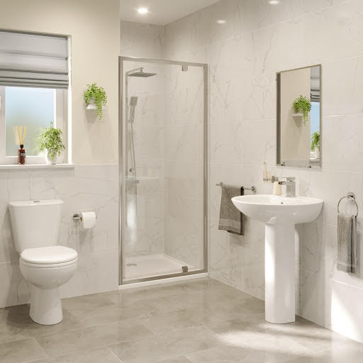 Hydrolux Pivot Shower Door 800mm with 800 x 800mm Tray - 4mm