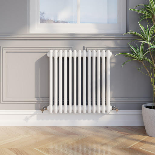 Park Lane Traditional Colosseum Triple Bar Column Radiator White 600 x 605mm