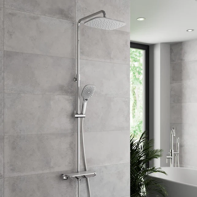 merano-dual-thermostatic-bar-mixer-shower-with-shelf-chrome merano-dual-thermostatic-bar-mixer-shower-with-shelf-chrome