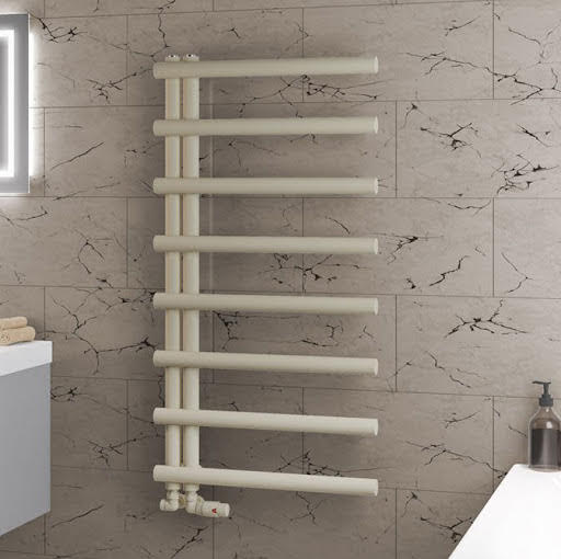 Solaro Marlow E-Style 1150 x 600mm Heated Towel Radiator - Matt Cappuccino