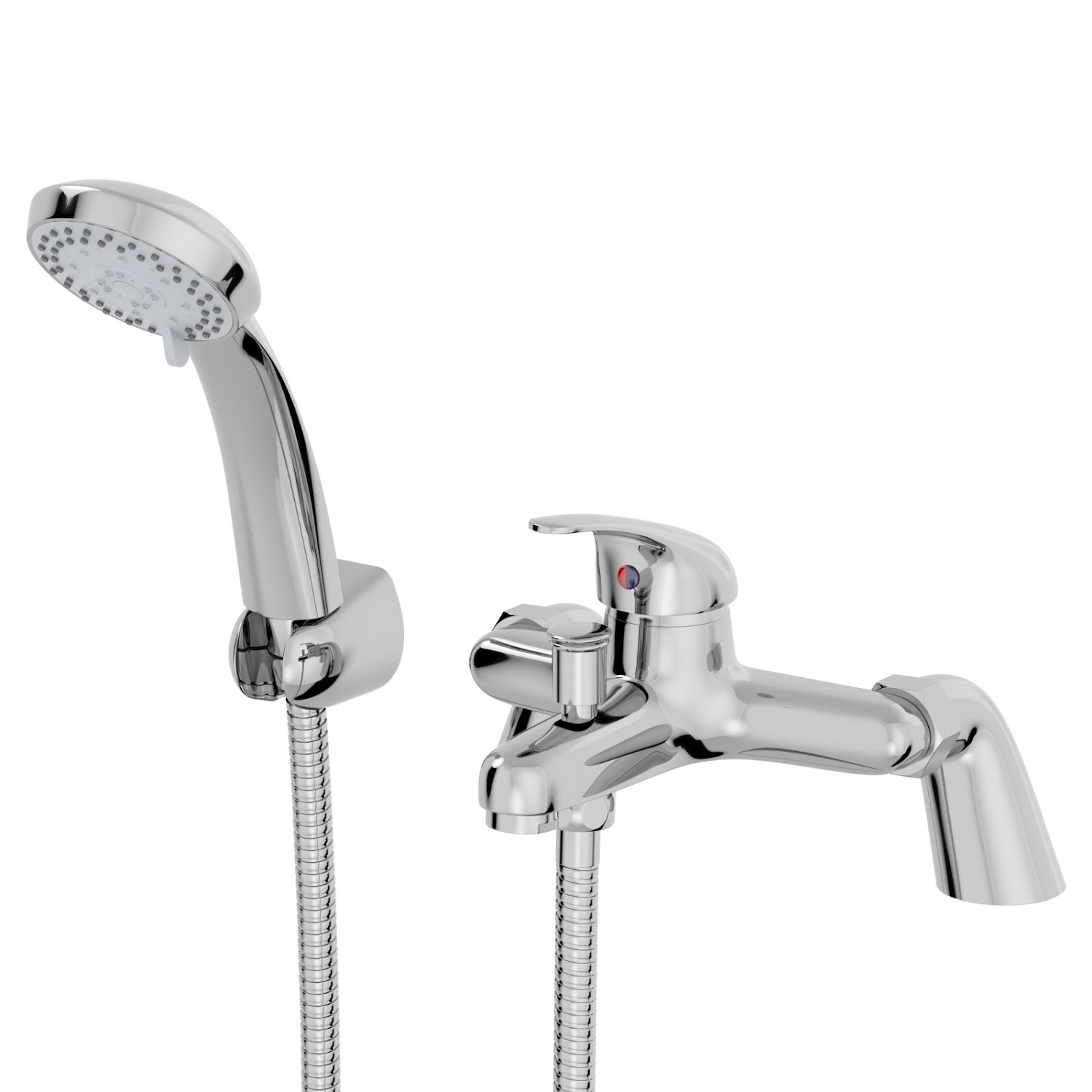 Bathroom Basin Mono Mixer Tap Bath Shower Mixer Tap Waste Chrome Single