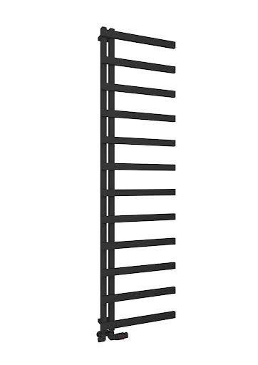 Solaro Platani 1800 x 500mm Heated Towel Radiator - Matt Black