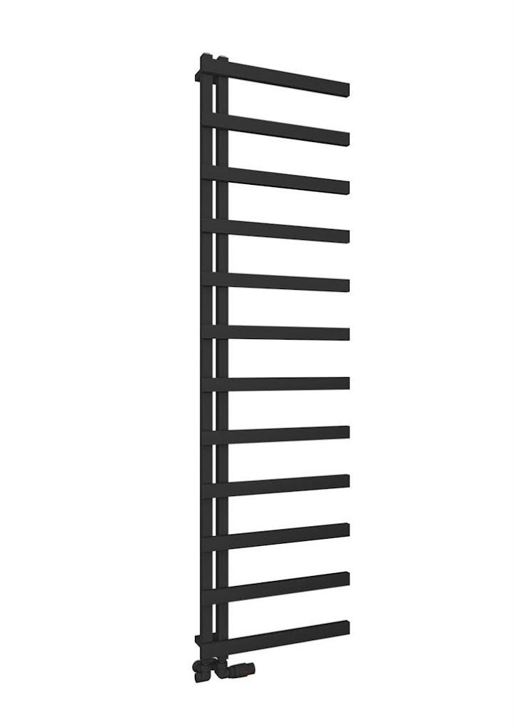 Solaro Platani 1800 x 500mm Heated Towel Radiator Matt Black