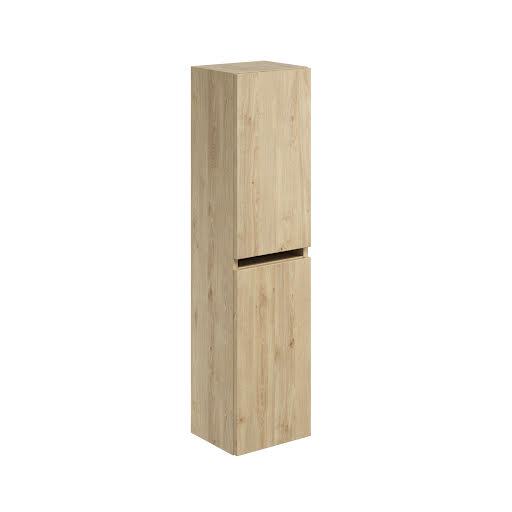 Scudo Aubrey Davos Oak Tall Bathroom Storage Cabinet 1200 x 300mm