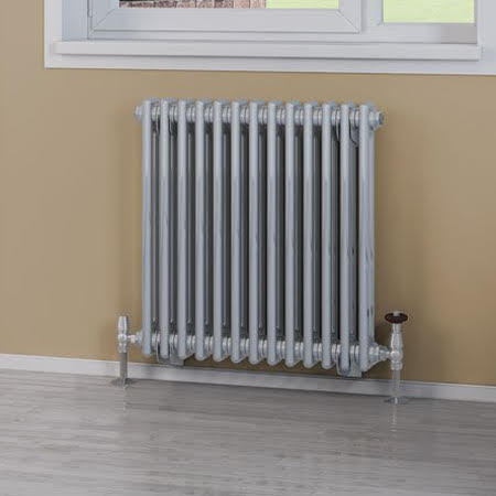 Eastlake Rivassa 600 x 608mm Traditional 2 Column Radiator - Chrome