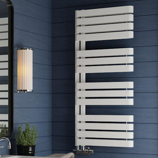 Terma Warp S Heated Towel Radiator Matt White 1110 x 500mm