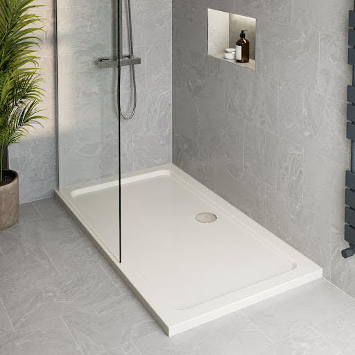 Podium Low Profile 1700 x 750mm Non-Slip Shower Tray with Waste