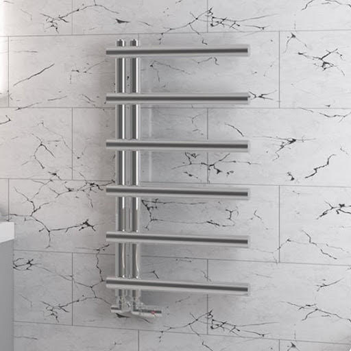Solaro Marlow E-Style  850 x 500mm Heated Towel Radiator - Chrome