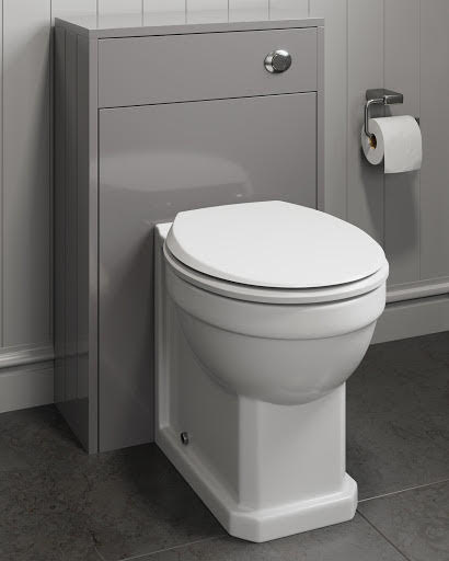 Park Lane Grey Traditional Concealed Cistern Unit - 500 x 250mm