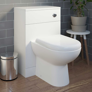 Essence White Gloss Cistern Unit & Toilet 500mm