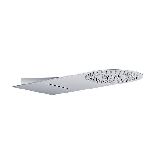 Aquari Round Waterfall Wall Shower Head Chrome