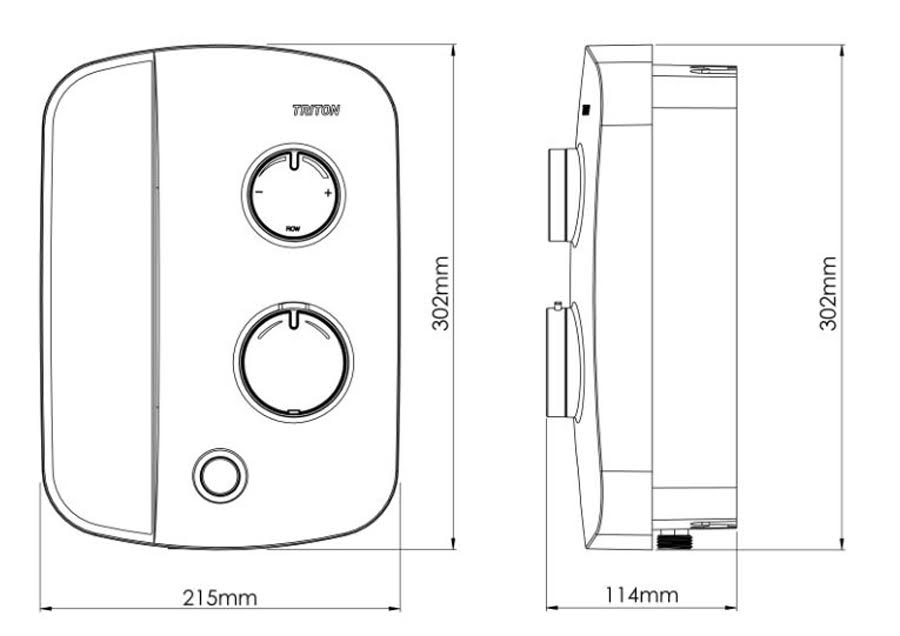 Triton Silent Running Thermostatic Power Shower AS2000SR