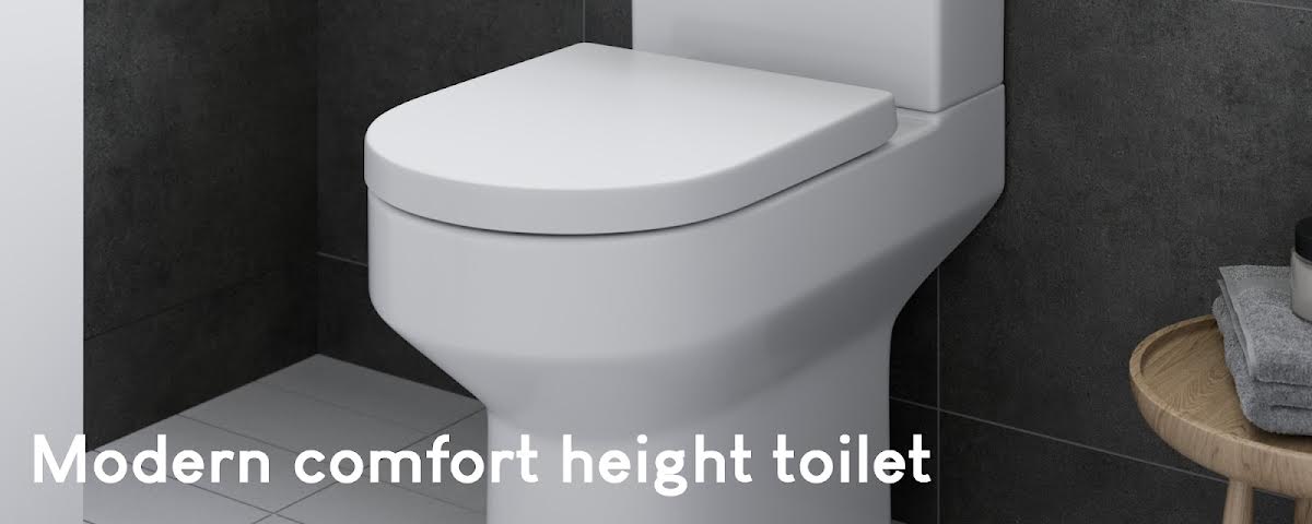 Affine Tivoli Comfort Height Close Coupled Toilet & Soft Close Seat