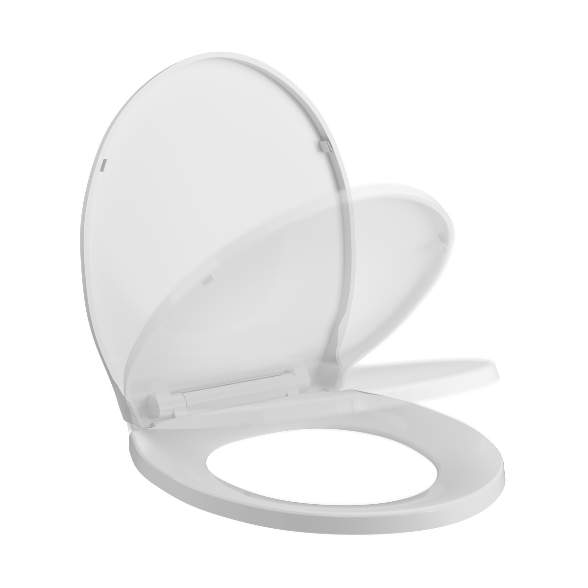 Luxury Bathroom Slow Soft Close White Toilet Seat Seats WC Quick