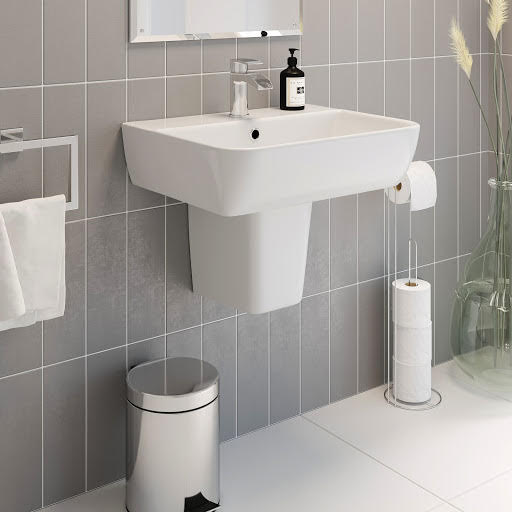 Affine Semi Pedestal Basin 1 Tap Hole 550mm