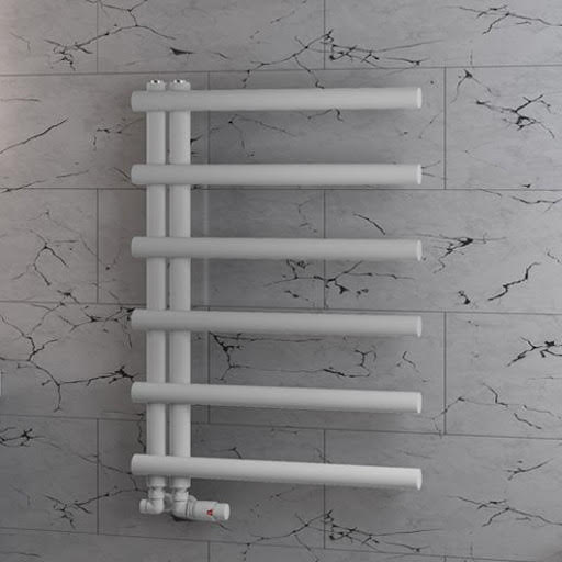 Solaro Marlow E-Style 850 x 600mm Heated Towel Radiator - Matt Grey