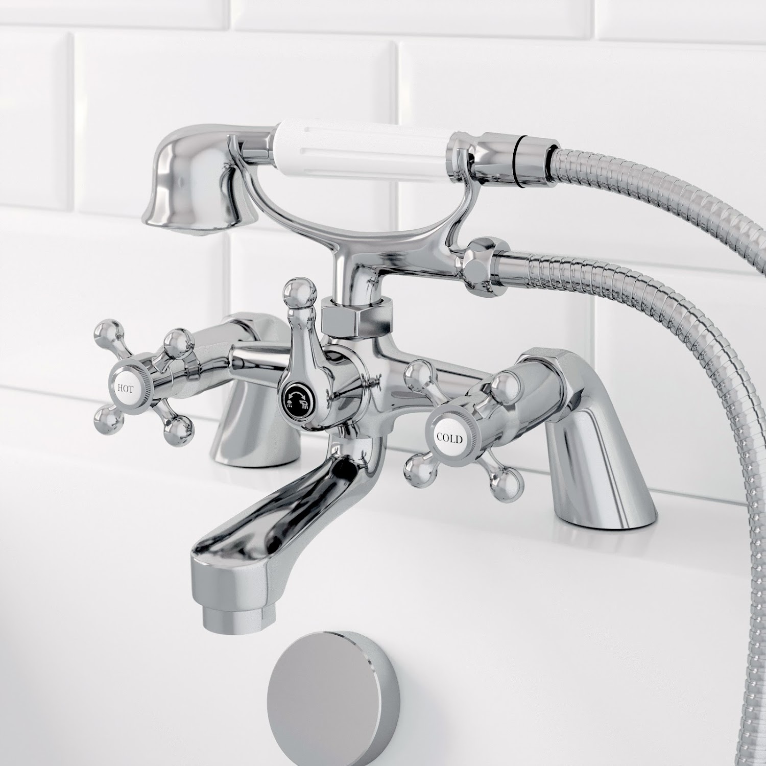 Traditional Bathroom Taps Set Mono Basin Sink Mixer Bath Shower Mixer