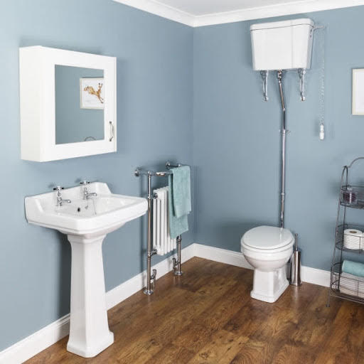 Park Lane Windsor Bathroom Suite High Level Toilet White Toilet Seat