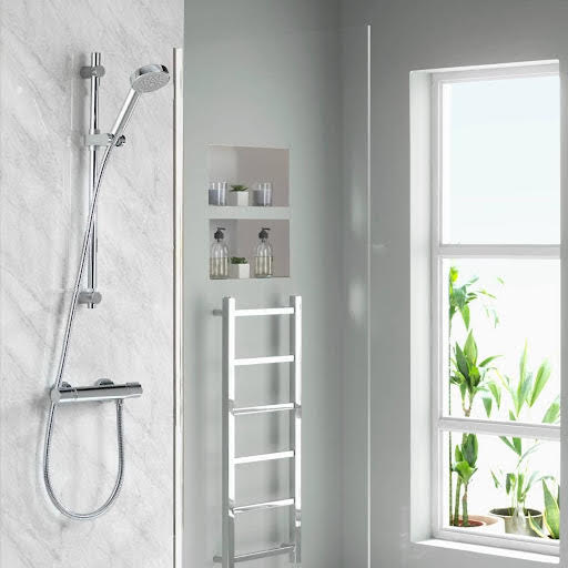 Photos - Tap Aqualisa Midas 110 Thermostatic Bar Mixer Shower with Adjustable Head - MD 