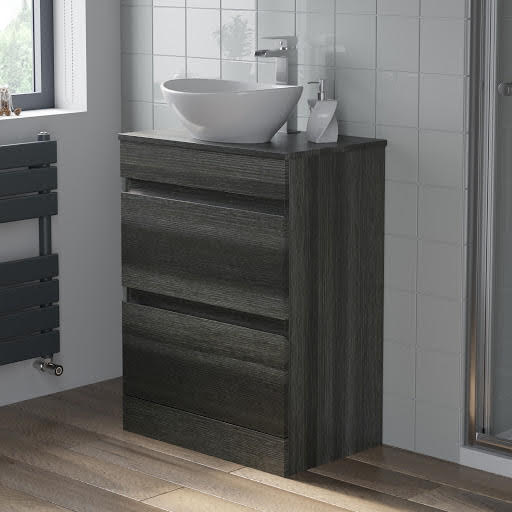 Artis Grey Wood Bathroom Furniture Plumbworld