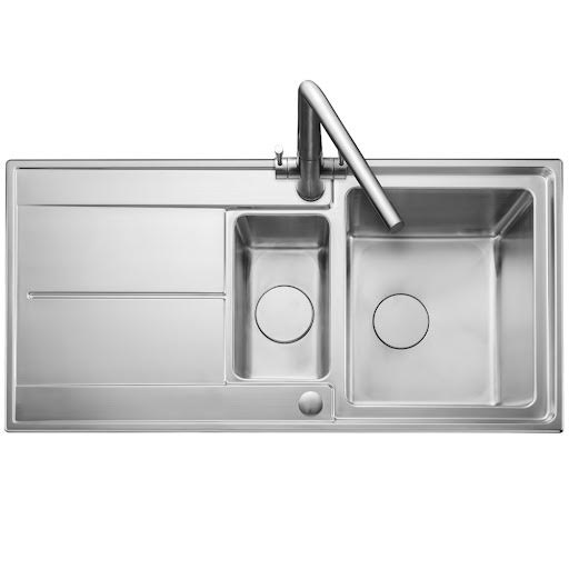 Rangemaster Arlington Inset 1.5 Bowl Stainless Steel Kitchen Sink 1000 x 500mm - ARL1052
