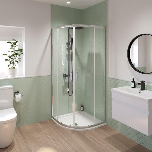 Photos - Shower Enclosure Luxura Quadrant  900mm - 6mm 6FMDQD900U