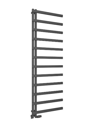 Solaro Platani 1800 x 600mm Heated Towel Radiator - Matt Anthracite