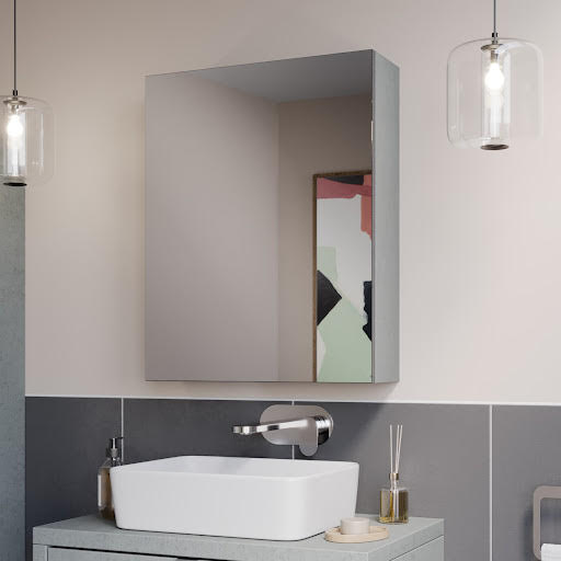 Mirrored shop bathroom furniture